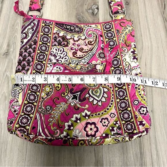 Vera Bradley Purse Women’s Very Berry Pink Paisley Quilted Hipster Crossbody Bag - Picture 6 of 7